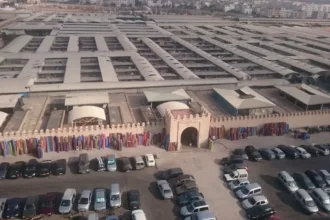 منظر عام لسوق الأحد بأكادير