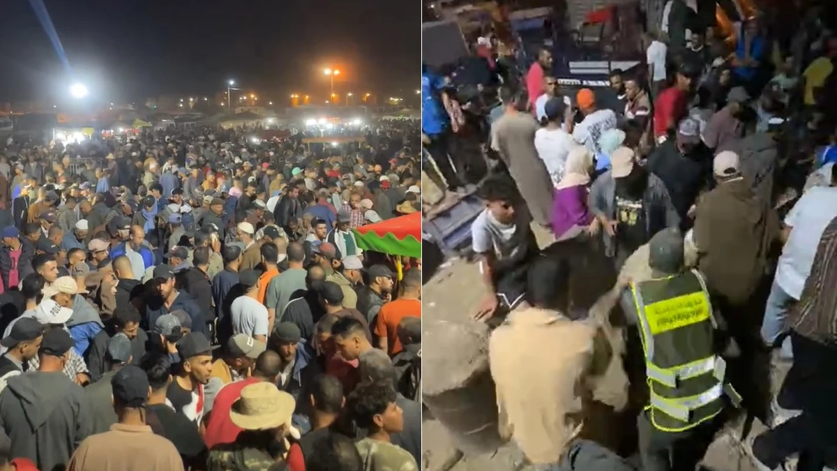 صورة ميدانية من سوق أضاحي مكتظ