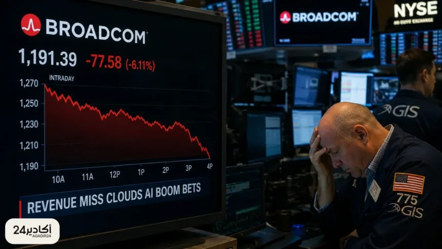 Broadcom تربك وول ستريت.. أرباح الذكاء الاصطناعي قوية لكن السهم يسقط - أكادير24