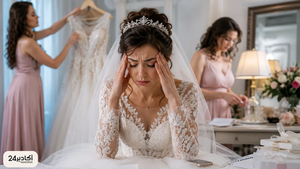 فرحة الزفاف لا تلغي التوتر.. لماذا تشعر العروس بالضغط قبل يومها المنتظر؟ - أكادير24