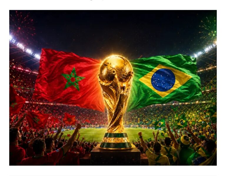 موعد مباراة المغرب والبرازيل في كأس العالم 2026 والقنوات الناقلة مجاناً