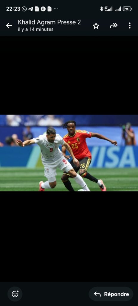 المنتخب الإيراني يفرض التعادل على بلجيكا في مباراة قوية