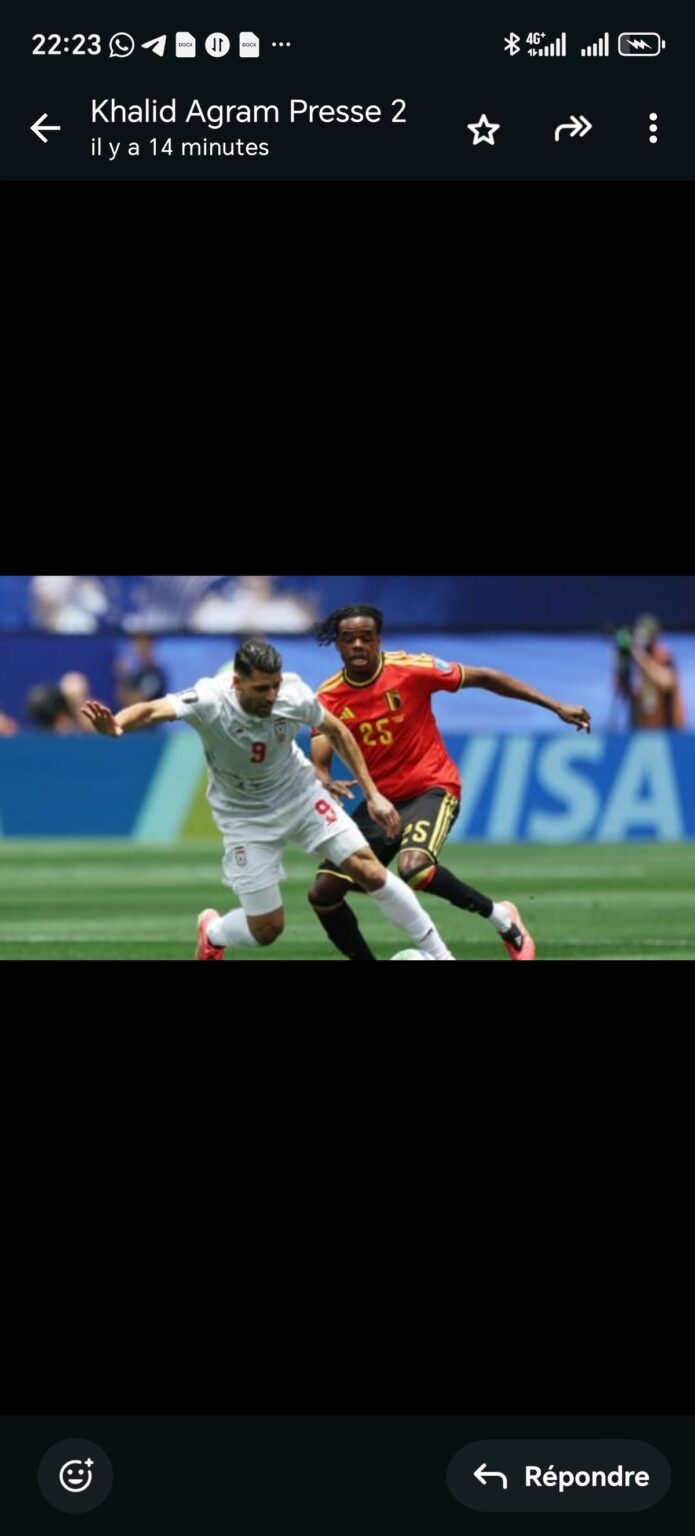 المنتخب الإيراني يفرض التعادل على بلجيكا في مباراة قوية