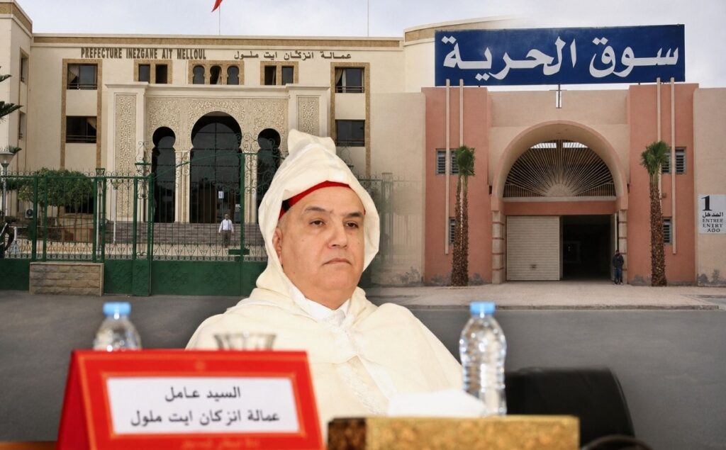 عامل عمالة إنزكان أيت ملول ينهي حالة الاحتقان بسوق الحرية إنزكان