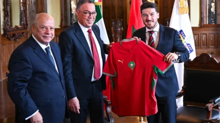 Le gouverneur de l'État mexicain de Nuevo León reçoit M. Fouzi Lekjaa