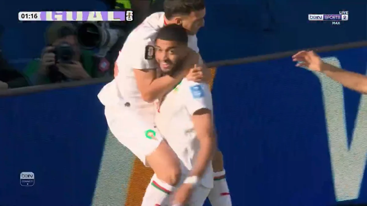 الصيباري يفتتح التسجيل لأسود الأطلس 