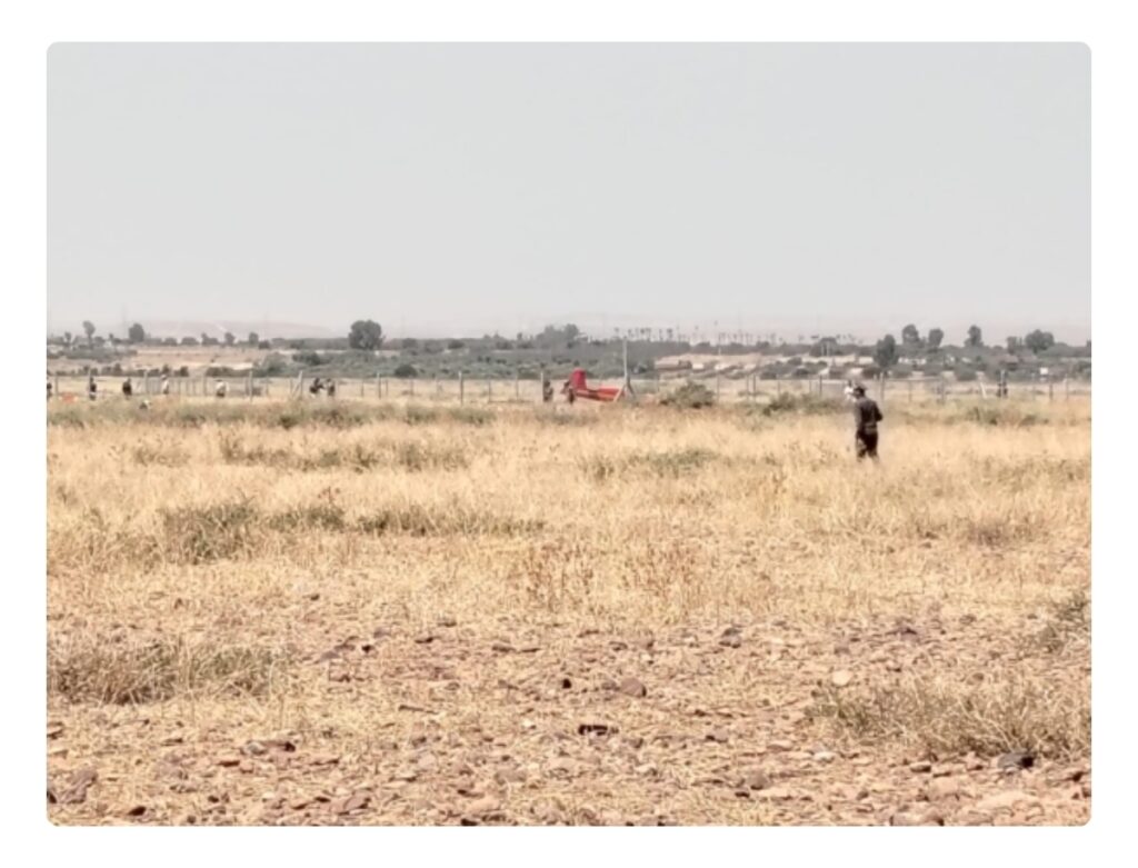 استنفار أمني بالحوز إثر سقوط طائرة عسكرية خفيفة