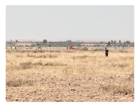استنفار أمني بالحوز إثر سقوط طائرة عسكرية خفيفة