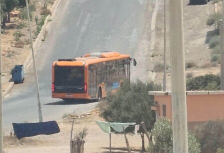 أكادير : انطلاق خدمات الخط الجديد لحافلة النقل تدارت أنزا… فماذا عن الحفر؟