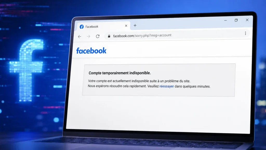 “الحساب غير متاح مؤقتاً”.. عطل مفاجئ يضرب فيسبوك وإنستغرام في دول عدة facbook