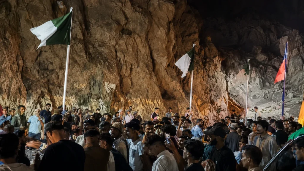 Foules à la frontière algéro-marocaine