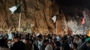 Foules à la frontière algéro-marocaine