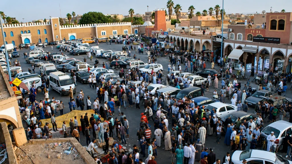 ساحة المشور بتزنيت.. من قلب نابض للتجارة إلى فضاء عبور: من أطفأ رواج المدينة؟ Place Mechouar à Tiznit
